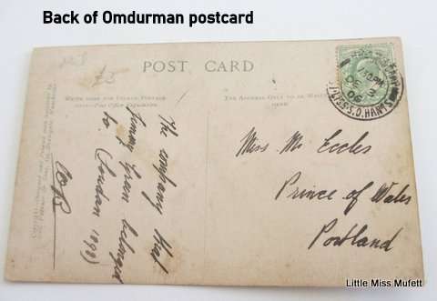 A BOER WAR POSTCARD ,AN OMDURHAM WAR POSTCARD AND A WAR ENVELOPE
