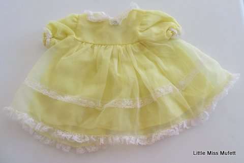 A 1950's Toddlers dress--Can be used for a medium to  large doll