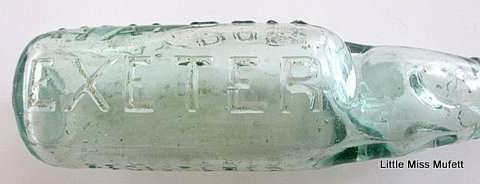 An antique codd bottle with original marble---Perfect