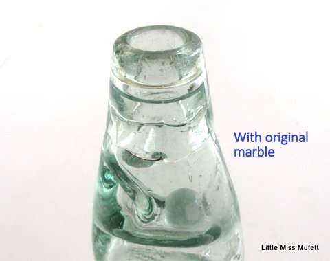 An antique codd bottle with original marble---Perfect