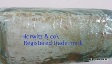 An antique codd bottle with original marble from Johannesburg