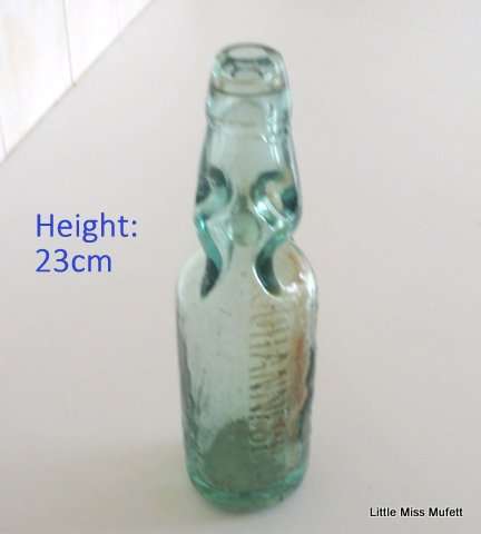 An antique codd bottle with original marble from Johannesburg
