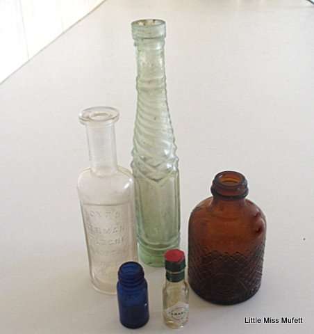 5 Antique bottles
