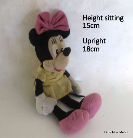 Vintage Minnie mouse complete  Felt Body Era 1950's