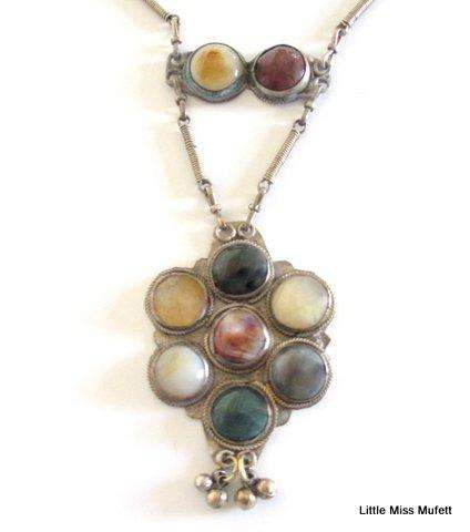 A Bohemian Semi-precious stone Necklace --50cm---Buy now