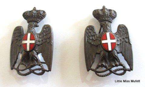 Rare Italian African Police Insignia and Cap Badges