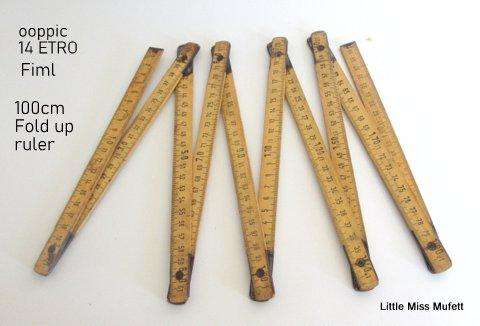 A Well made toolbox with 3 measuring tools
