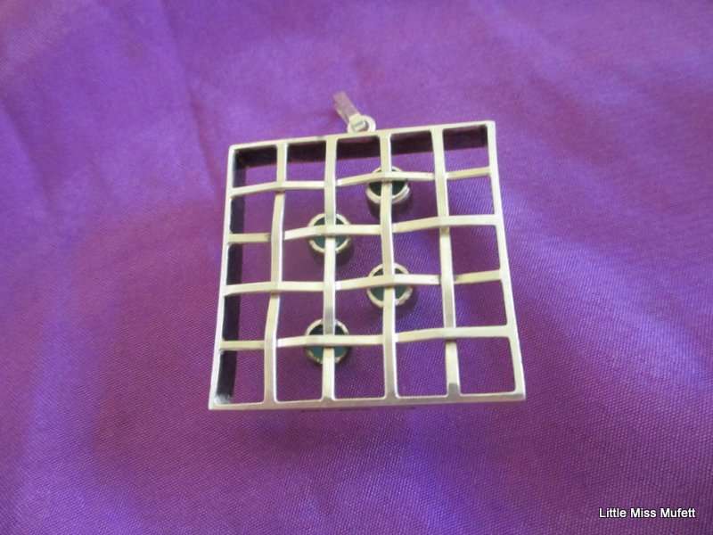 A STERLING SILVER AND TURGUOISE  PENDANT BY KULTASEPPA SALOVAARA  FINLAND