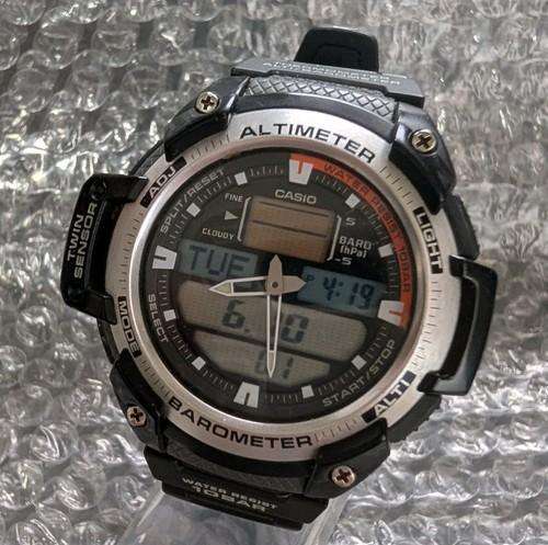 Casio OUTGEAR TWIN SENSOR, Demo Like New, Watch temperature and altitude/air pressure.