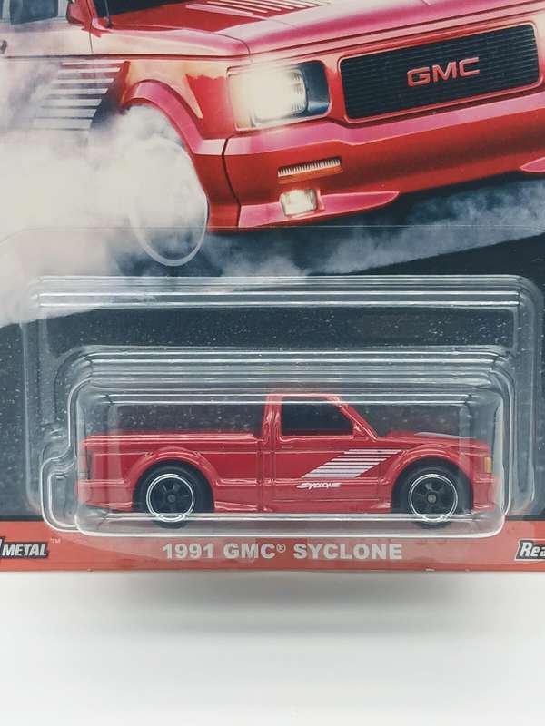 Hot Wheels 1991 GMC Syclone with Real Riders