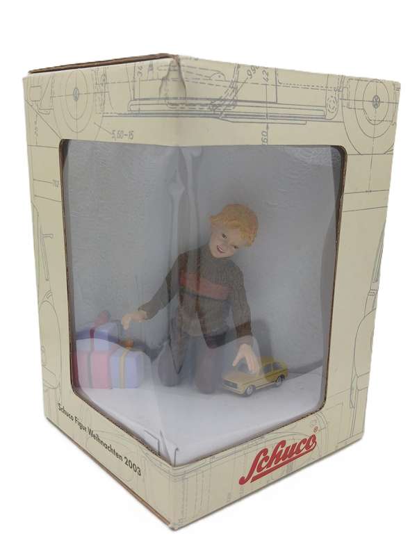 SCHUCO Piccolo 2003 Boy with VW Golf I limited to only 1,000 pieces