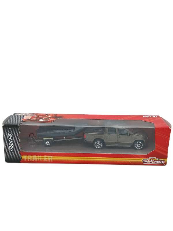 Majorette Volkswagen VW Amarok with boat and trailer