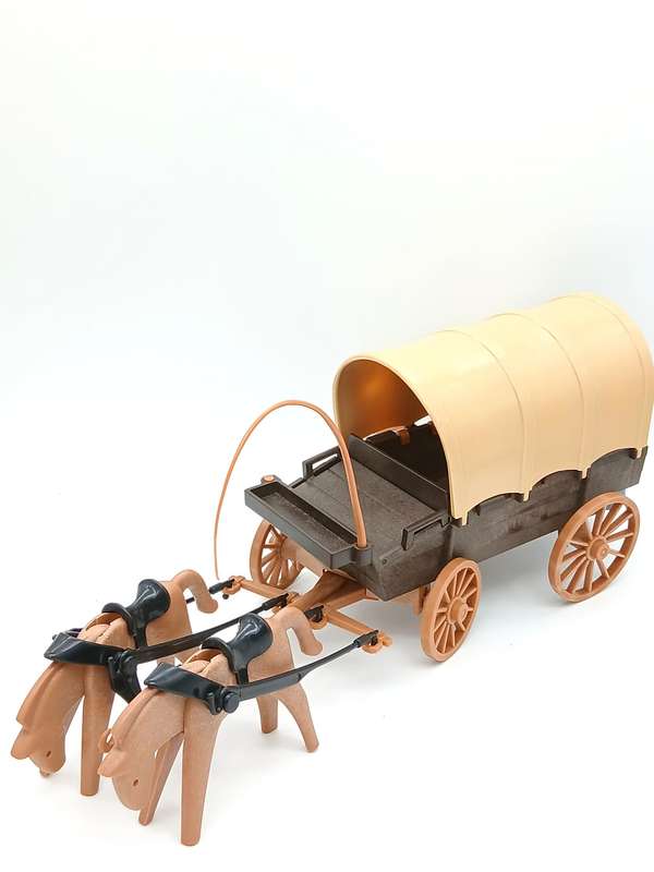 Vintage Playmobil Settlers and Wagon - No.3278 (1980)