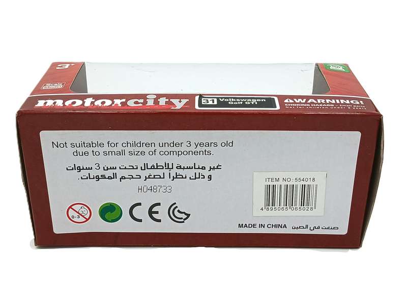 Motorcity Volkswagen VW Golf GTI Mk6 Black 1/36