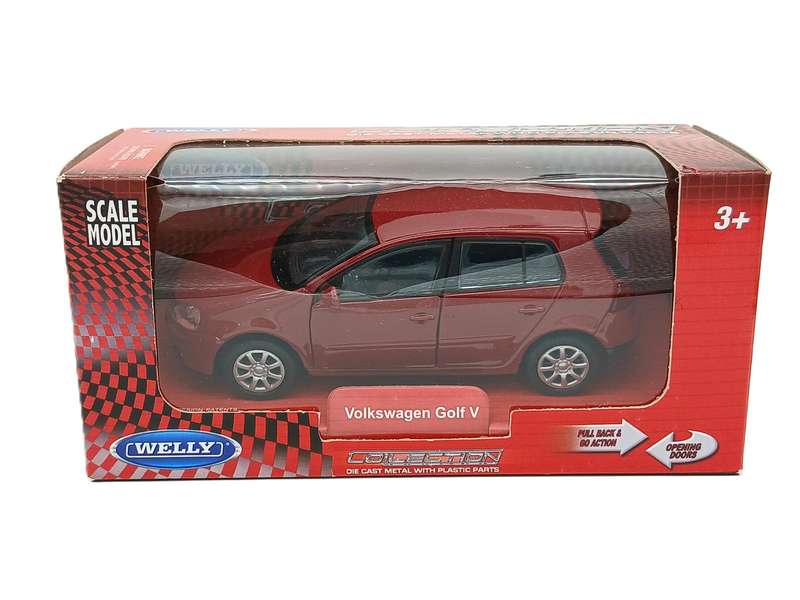 Welly Volkswagen VW Golf V Red Box