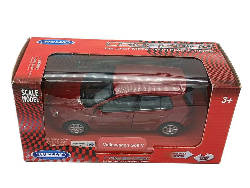 Welly Volkswagen VW Golf V Red Box