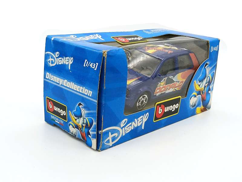 Bburago VW Volkswagen Golf Mk4 Donald Duck Disney 1/43