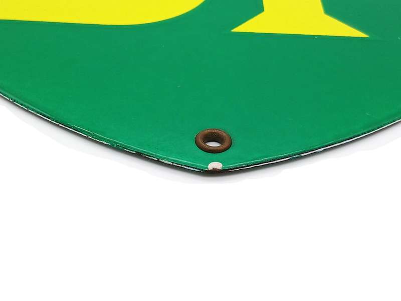 Vintage Enamel BP Petrol metal sign Small