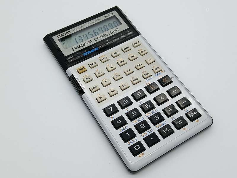 Vintage Casio Calculator FC-100 Financial Consultant 1980s