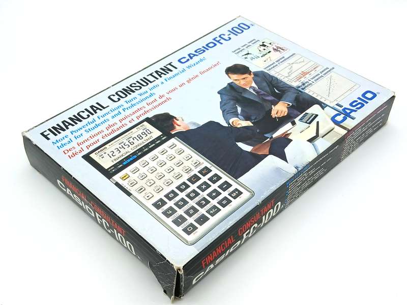 Vintage Casio Calculator FC-100 Financial Consultant 1980s