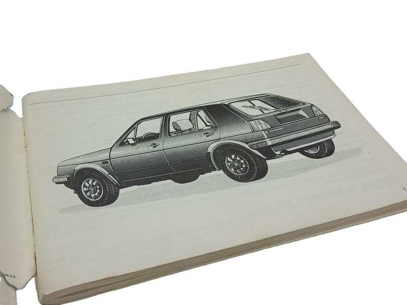 Instruction Manual Volkswagen VW Golf Mk2 Original 1980s