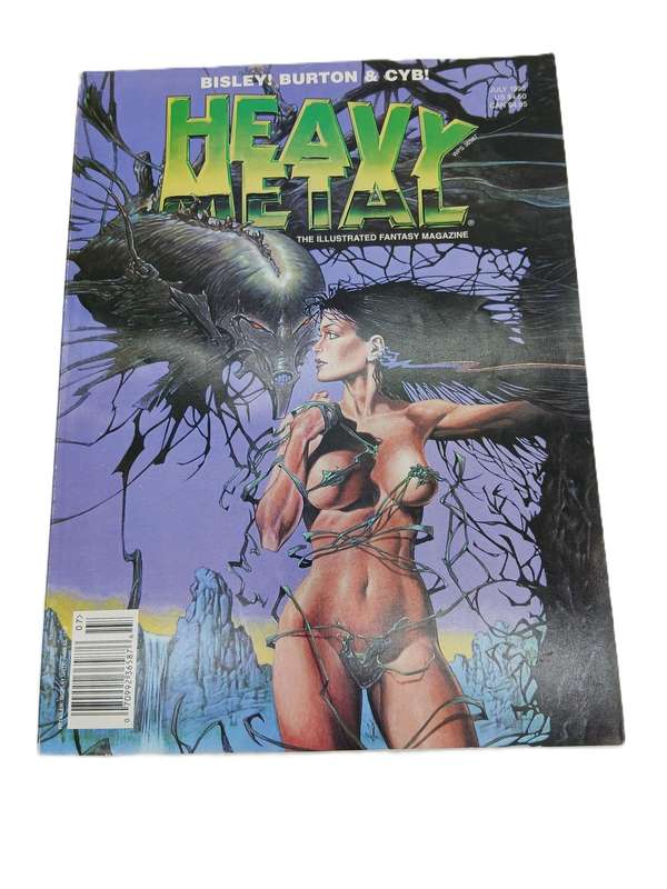 Heavy Metal Illustrated Fantasy Magazine for Adults July 1996