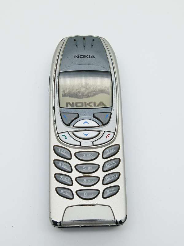 Vintage Nokia 6310i Cell phone 2000s and car handsfree cradle