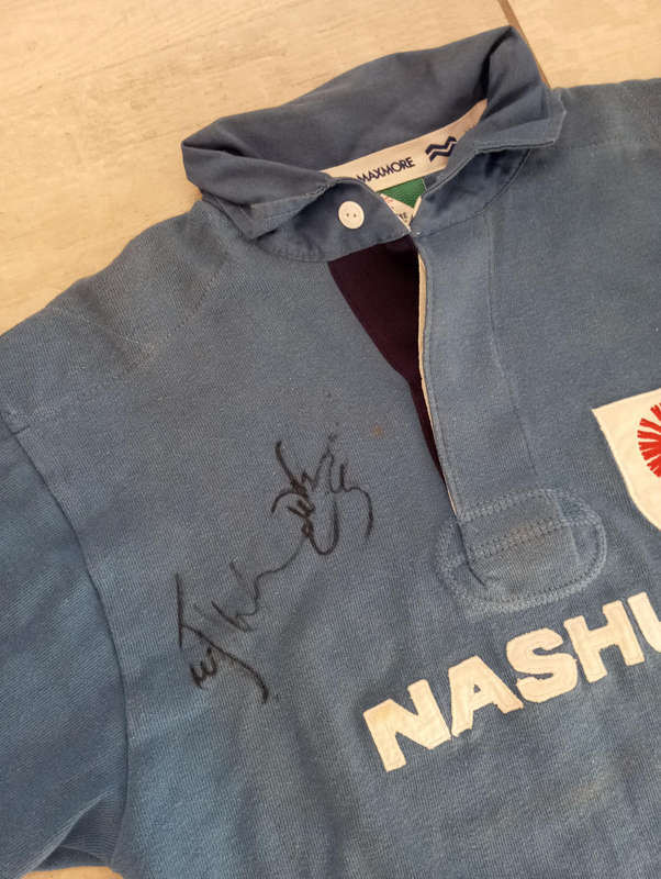 Northern Transvaal Rugby Players Issue Jersey signed by Joost van der Westhuizen