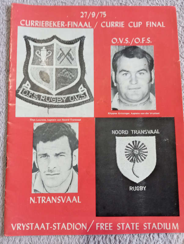 Currie Cup Final 27.09.1975