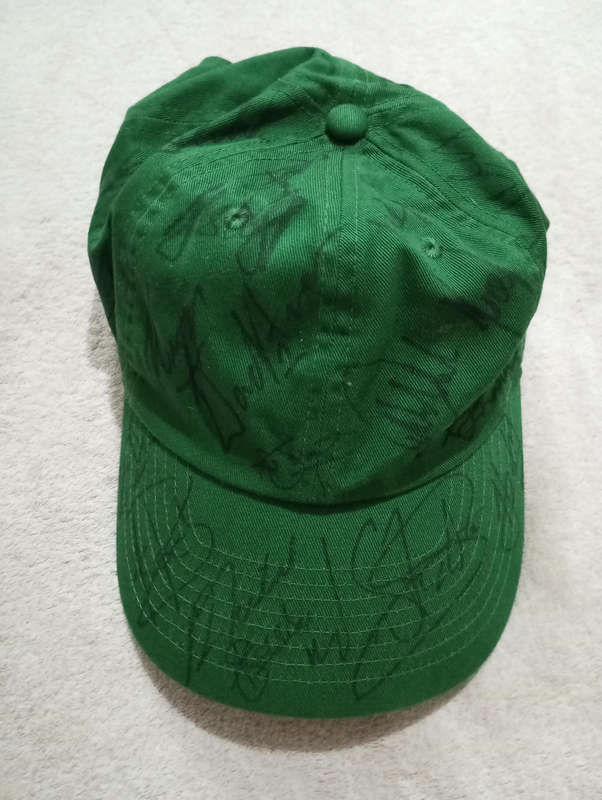 Springbok RWC 2023 Winning Team signatures on Nike Cap