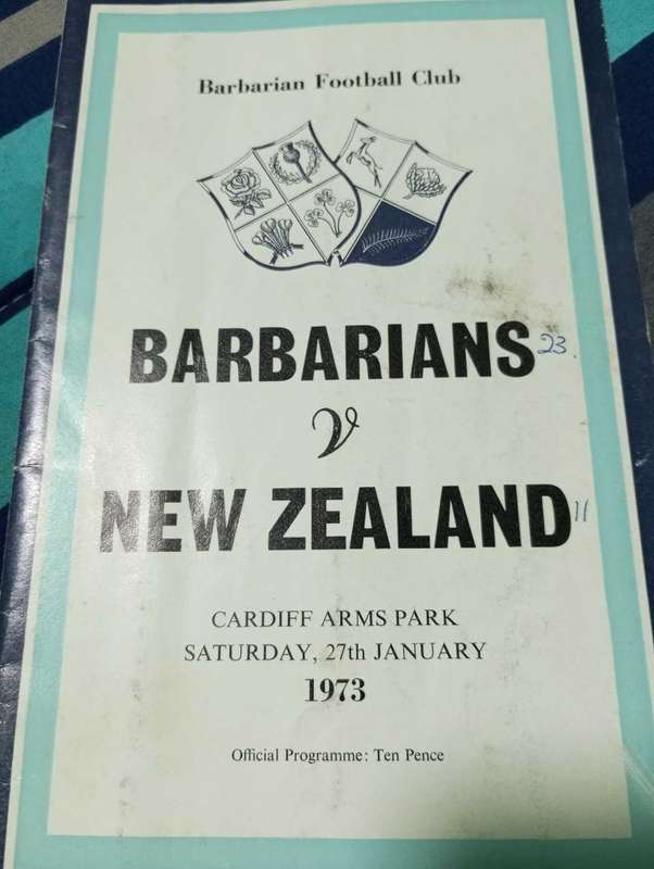 Barbarians vs New Zealand 27.01.1973