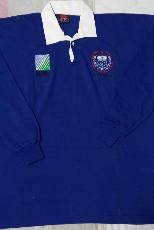 Samoa 1995 RWC Jersey of P Fatialofa Quarter Final Size 2XL