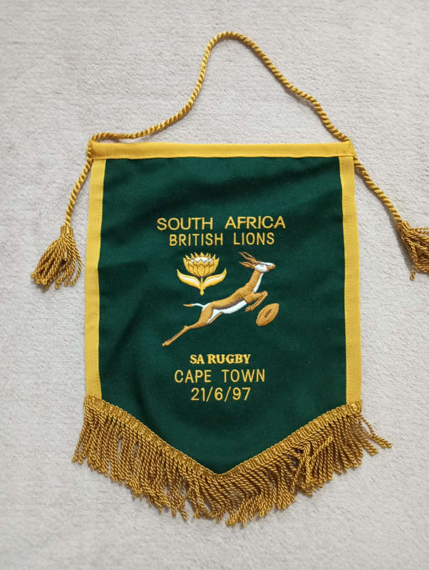 Springbok vs British Lions 21.06.1997 pennant Rare