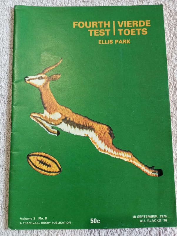Springboks vs All Blacks 18.09.1976