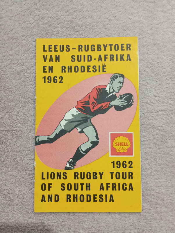 Lions Rugby Tour 1962 Match Fixtures