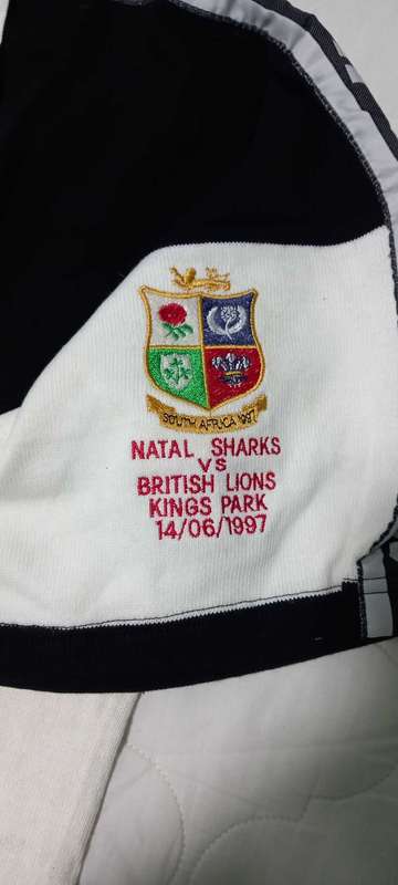 Natal Sharks vs British Lions Jersey 14/06/1997 match jersey no 22 Size 44 Extremely Rare