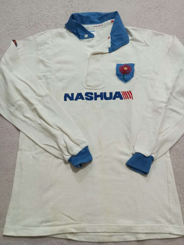 NTVL White Rugby Jersey Rare No 19 Size 44