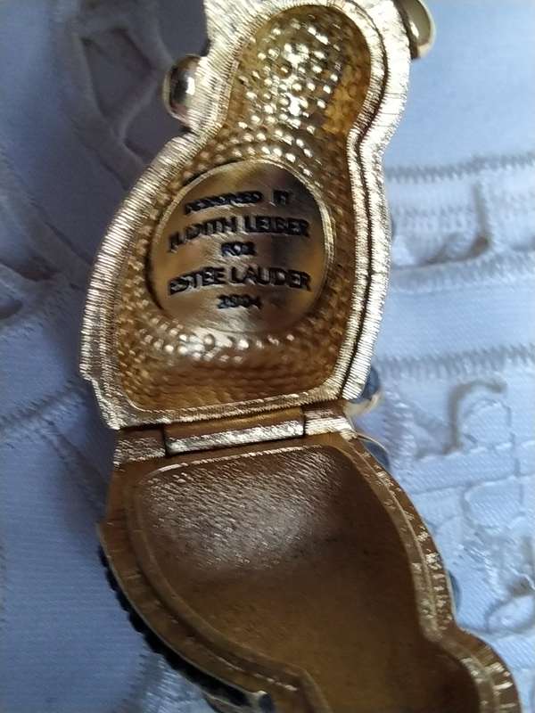 Estee Lauder Monkey Perfume Holder 2004 with Rhinestone hat and coat. Judith Leiber Design
