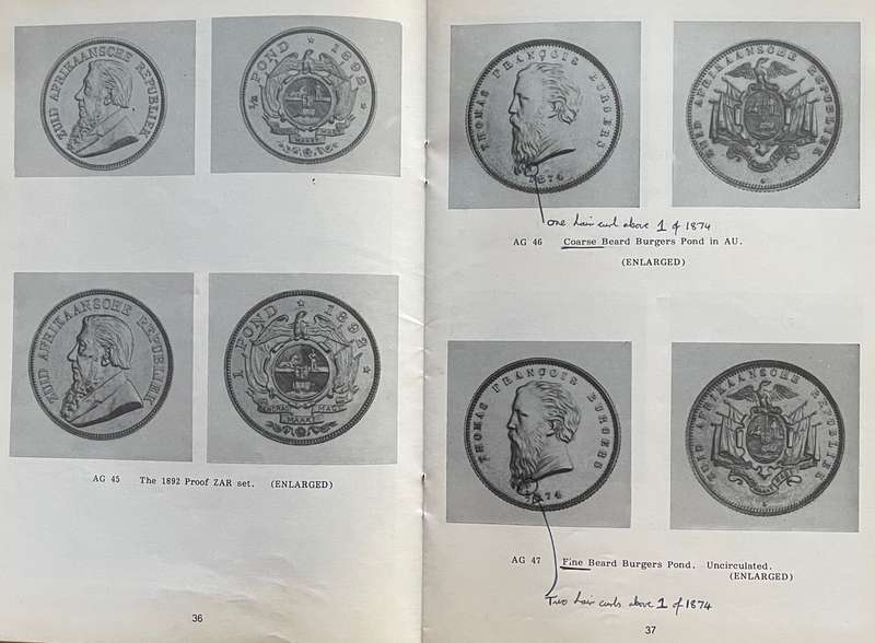 1983 SA coin auction catalogue. 80 pages. Includes photos & facts on the 1898/9 single 9 gold Pond.