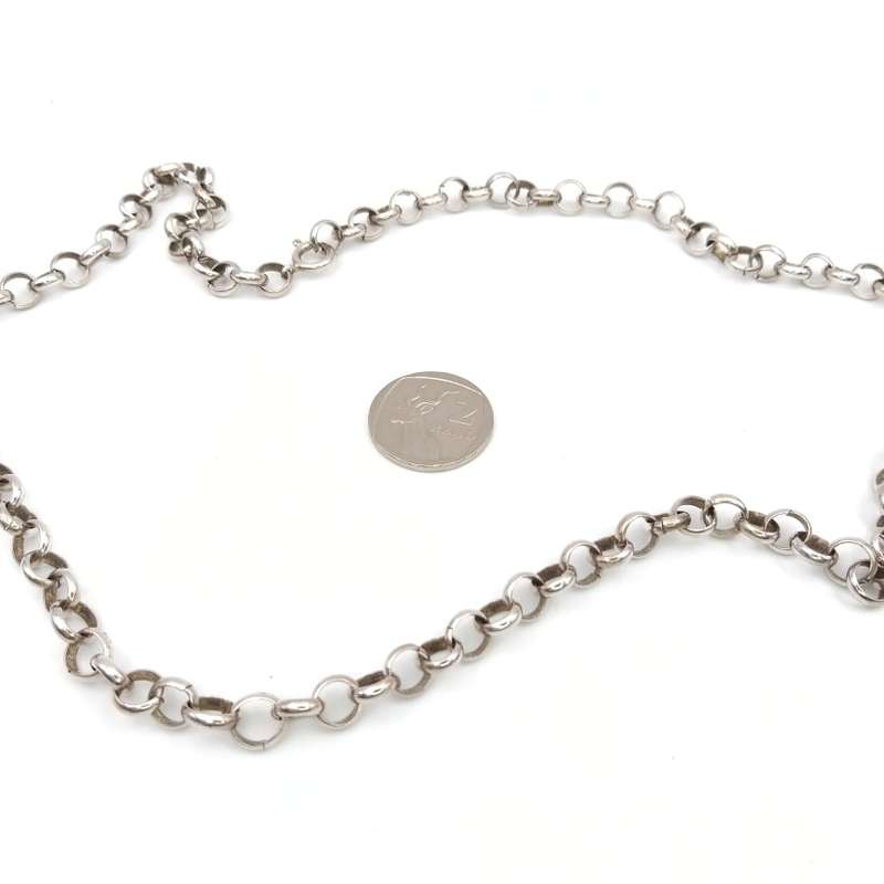 Italian sterling silver bubble link chain