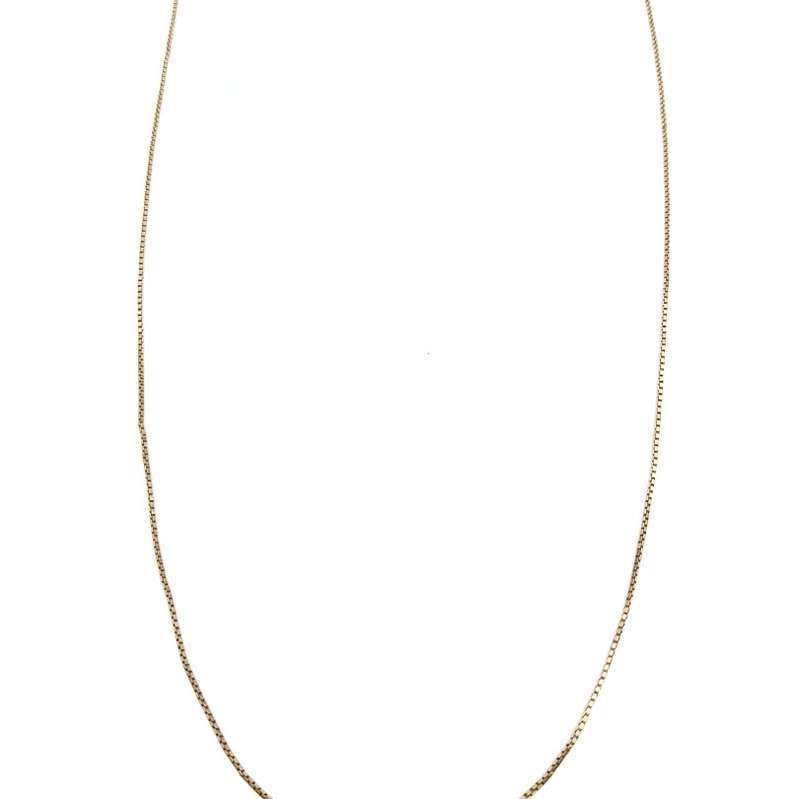 Vintage 9ct gold box link chain