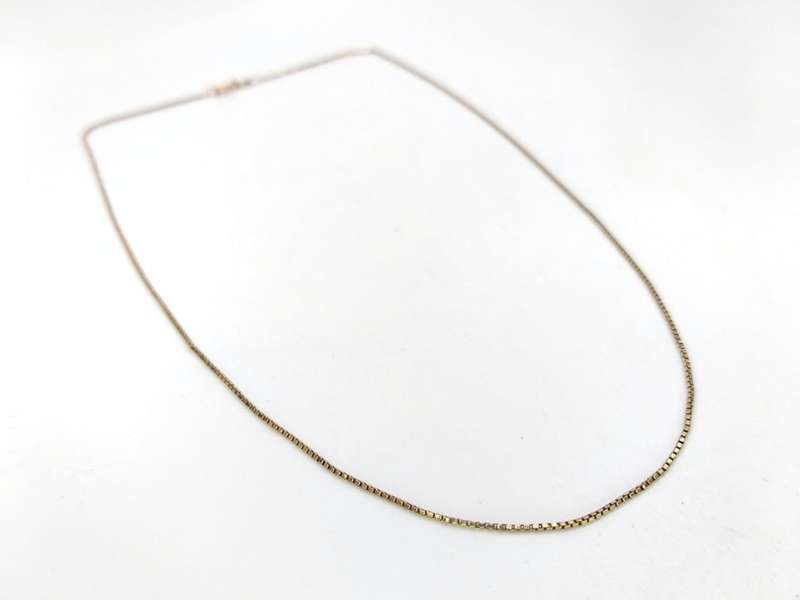 Vintage 9ct gold box link chain