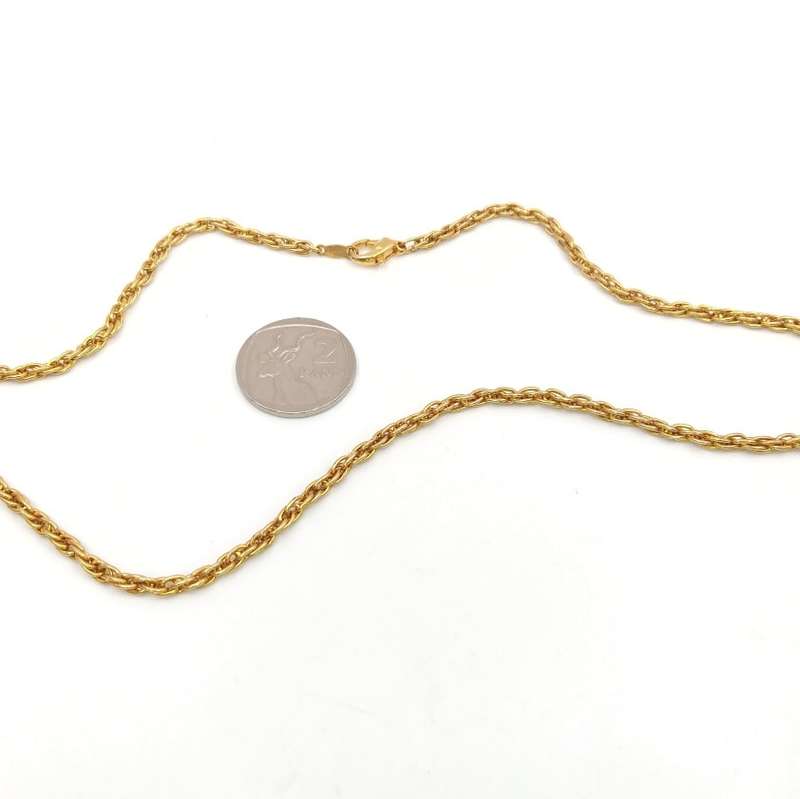 18ct gold plated rope chain