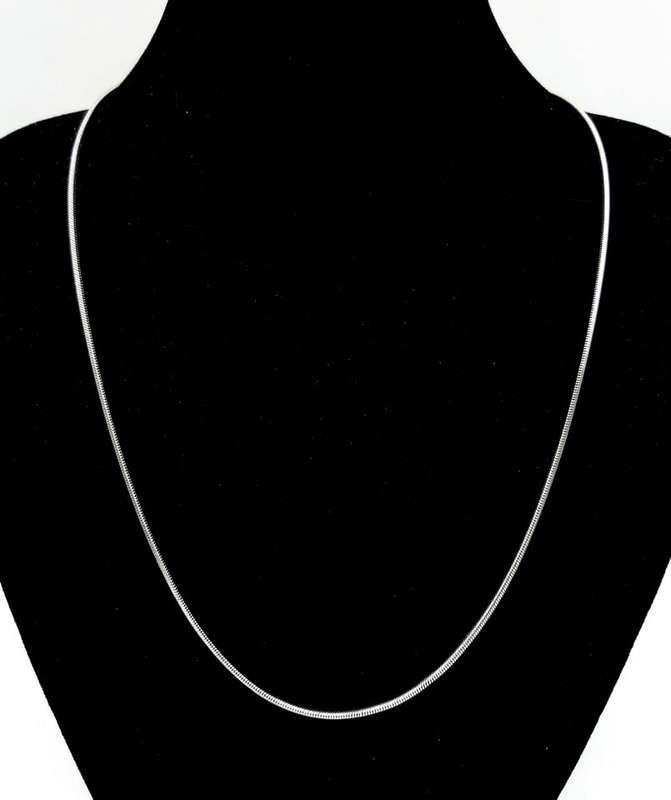 Vintage sterling silver snake chain