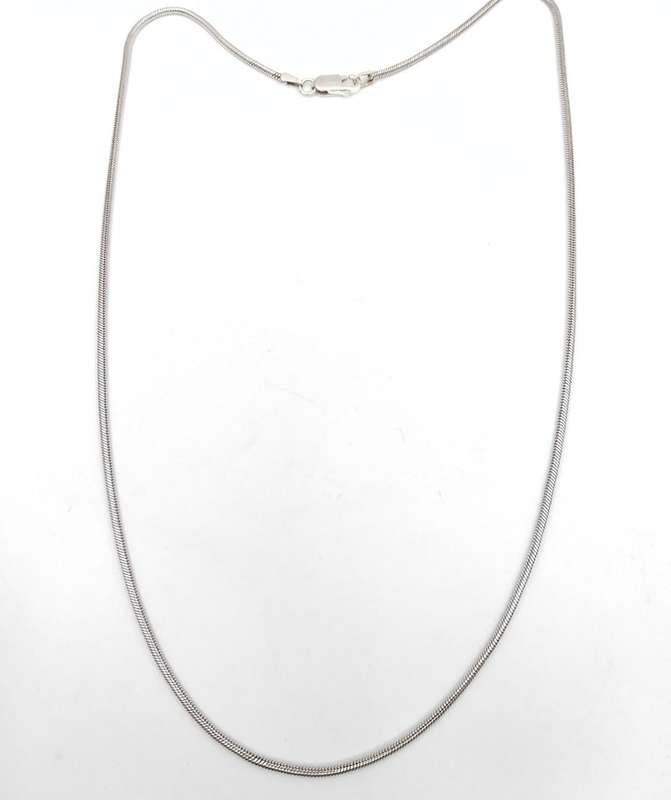 Vintage sterling silver snake chain