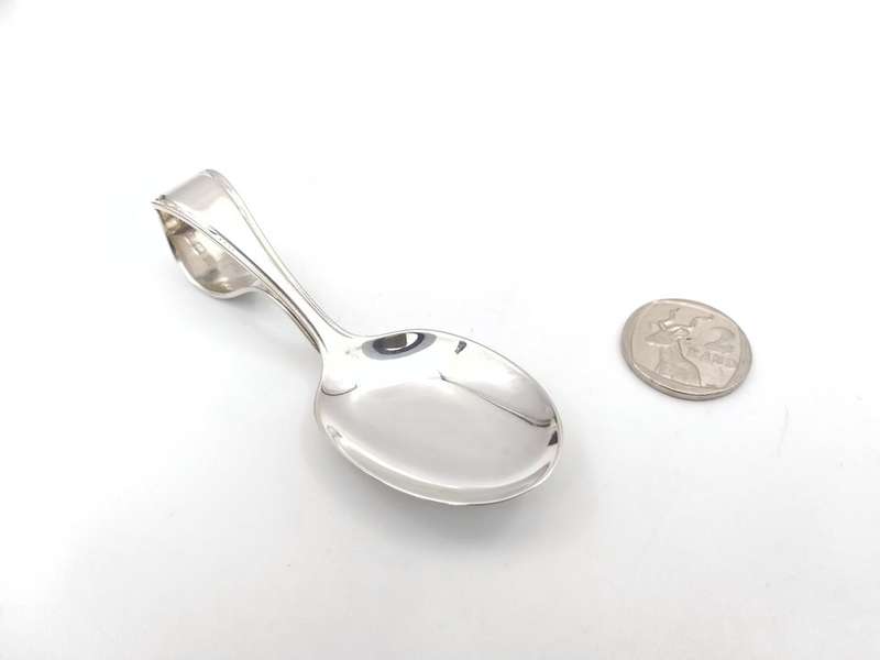 Sterling silver christening spoon in original case (1937)
