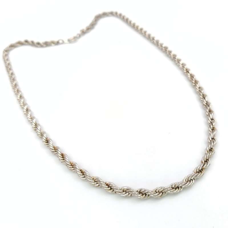 Sterling silver rope chain