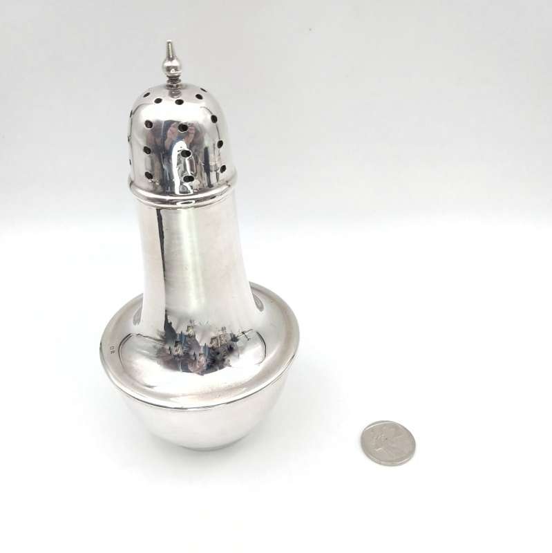 Art Deco sterling silver sugar castor