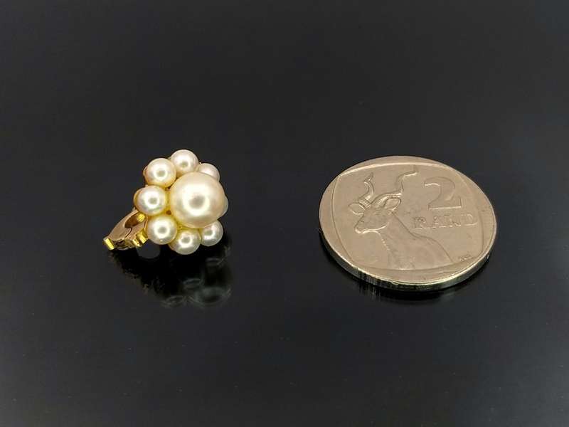 Vintage 14ct gold & pearl enhancer