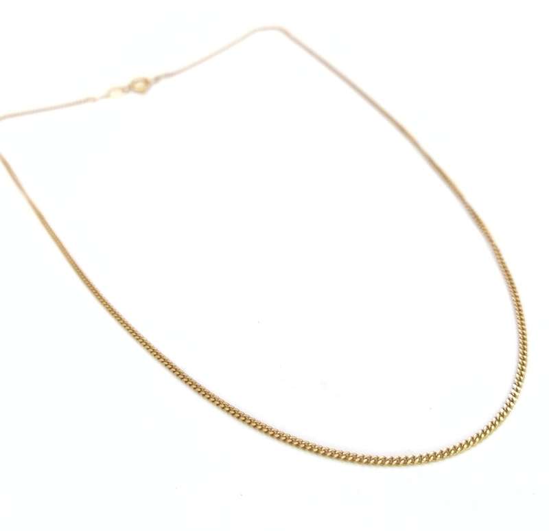 Vintage classic 18ct curb link chain